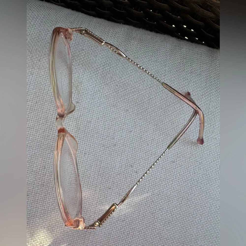 Silver Dollar Suzanna Eyeglass Frames Only Color #2 Pink Tortoise/Gold 51-15-135